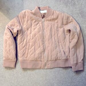 Lucky brand blush quilted bomber jacket XL excellent condition